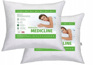 Vankúš na spanie - 2x anti -allergický vankúš prešívaný 70x80 Mediclin