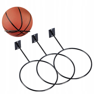 Polica do detskej izby - 3*Black Hook - Ball Hanger pre steny x3