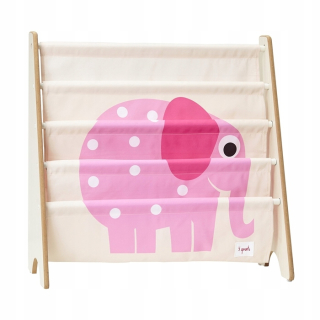 Regál do detskej izby - Stojan na knihy 3 Sprouts Elephant Book Pink