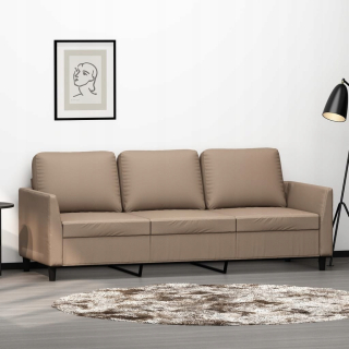 Detská pohovka, gauč - 3-miestna cappuccino pohovka 180 cm umelá koža