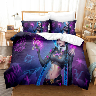 Kompletný set posteľných obliečok - 3D posteľná súprava 140x200 Streda Addams