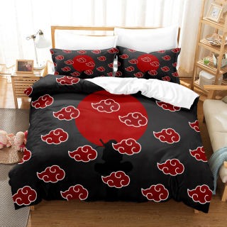 Kompletný set posteľných obliečok - 3D sada podstielky mikrovlákna 160x200 Naruto