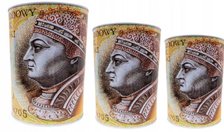 Pokladnička pre deti - 3x Piggy Bank môže denomináciu peňazí Pln 200 set