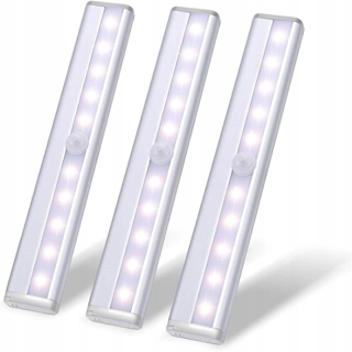 Osvetlenie nábytku - 3x bezdrôtová lampa 10 -LED SNDSOR SCARTROBE MOWE SENZOR