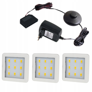 Osvetlenie nábytku - 3x podsadná lampa kuchynské viečka LED Top 2.5W