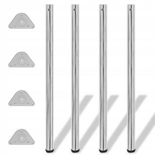 Nábytkové nožičky - 4 stolové nohy s výškou 1100 mm Chro