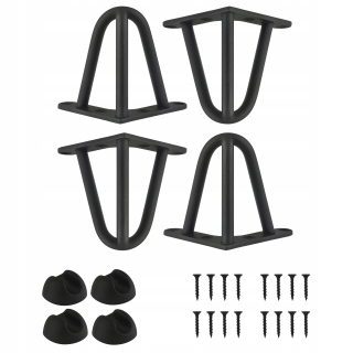 Nábytkové nožičky - 4 x Kovové nohy nohy 15 cm FI 10 ZADARMO
