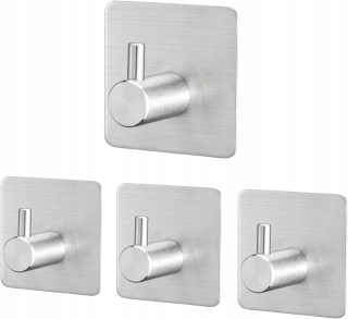 Vešiaky - 4x kúpeľňové háčiky pre samostatnú kúpeľňu