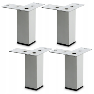 Nábytkové nožičky - 4x nábytok na nohy pre nábytok Chrome H10CM