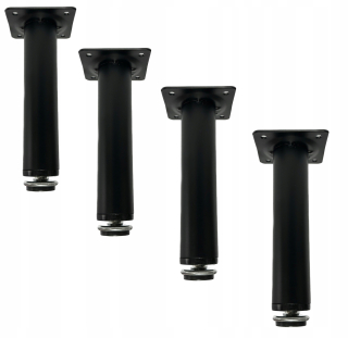 Nábytkové nožičky - 4x nábytok nábytku nábytku. Čierna úprava 15 cm