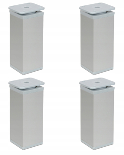 Nábytkové nožičky - 4x noha, noha, nastaviteľný nábytok päty H-100 ALU