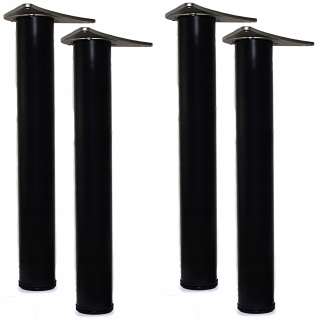 Nábytkové nožičky - 4x nôh k nastaveniu stolového stola 710 mm čierna