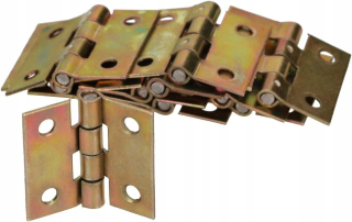 Závesy, pánty na nábytok - 50x kovový nábytok závesu 20x25 mm dvere