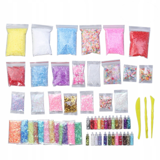 60 kusov DIY ručne vyrábané gule granule hlinené materiály