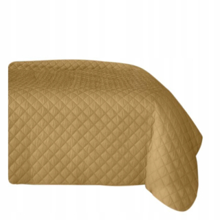 Prikrývka, prehozy na posteľ - 70x160 Bedspread prešívaná horčica Alara3