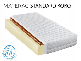 Matrac na posteľ - 90x200 penový matrac anti -fungálny kokos 16 cm