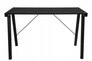 Toaletný stolík - Actona Typhoon Black Desk - sklenený vrch, kov