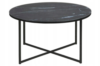 Toaletný stolík - Actona Table Alisma 80 - sklo, čierne nohy