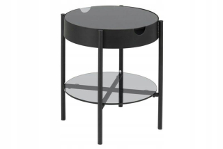 Toaletný stolík - Actona Glass Table Tipton Black - sklo, kov