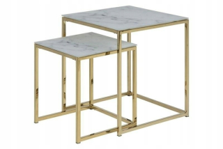 Toaletný stolík - Actona Alisma Marmok Set - Glass, Meta