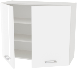 Kuchynská skrinka - Aksel Basic White Gloss B_W90H72_2FSZAFKA Záves