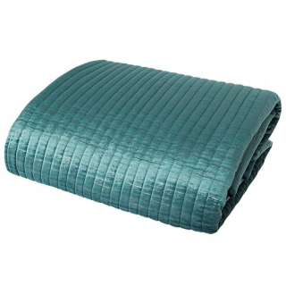 Prikrývka, prehozy na posteľ - Aluvia exkluzívna Bedspread Welwet Turkus 220x240