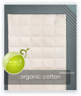 Prikrývka na spanie - AMZ Organic Cotton Quilt Rok -round Fluff 90% 200