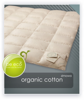 Prikrývka na spanie - Zimná prikrývka AMZ Organic Cotton Down Down 90% 155x200