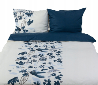 Kompletný set posteľných obliečok - Škandinávska pruhovaná ružová podstielka 240 x 220 cm