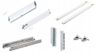 Kuchynské zasuvky - Antaro TandeMbox L-350 Wysoka D White 30 kg Blum
