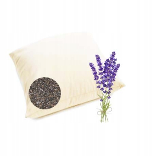 Vankúš na spanie - Anti -allergické šupiny pohánky 40x40 levanduľa