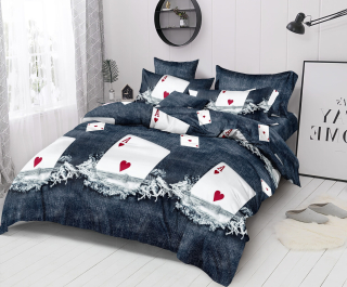 Kompletný set posteľných obliečok - Ako podstielka 3d 4cz 160x200+ list
