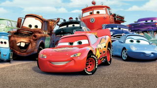 Destké samolepky - Autá Plagát nálepky McQueen 50 cm k1