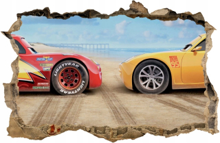 Destké samolepky - Siegzak Cars McQueen Wall Sticker 40x26 #101