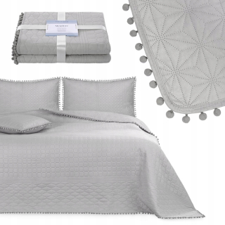 Prikrývka, prehozy na posteľ - Ameliahome Bed Bedspread s pompoms 170x210 MD