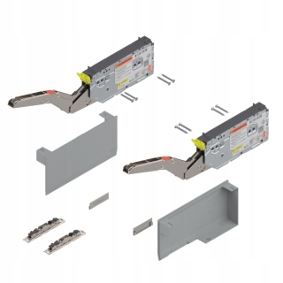 Plynová rozpera na nábytok - Aventos Blum HK Top Tip-On 22K2700T Grey Set