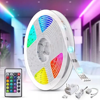 Osvetlenie nábytku - B.K.licht LED páska, RGB, teplá biela, páska so ZM
