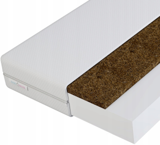 Matrac na posteľ - Matrac babymam pre postieľku 120x60 kokosová pena