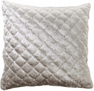 Obliečka na vankúš - Béžová glamourize vankúš 40x40 cm glamour štýl