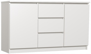 Komoda do obývačky - Biela komoda Astra 120-23