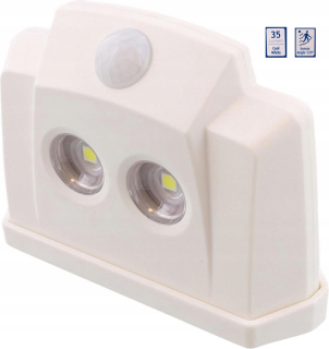 Biela lampa snímača LED žiarovky nad dverami 4AA