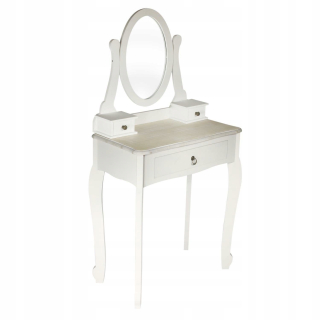 Toaletný stolík - Toaletný stolík Intesi White Mat 65 x 128 x 36 cm