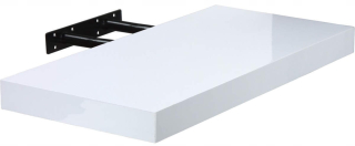 Polica do kuchyne - Biela lesklá stena -Hanging Wall Poličky 110 cm