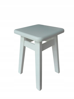 Stolík, taburetka - Stolička bielej borovicovej stolice 45 cm