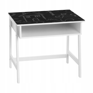 Kancelársky stôl - Detský stôl pre detskú špičkovú kriedovú tabuľku 2in1 je 52 cm