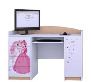 Detský písací stôla do detskej izby - Hevea Krzyś 130x70 latex a kokosový matrac (AEG