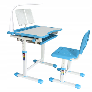 Detský písací stôla do detskej izby - Hevea Young Blue 160x80 (bambus) penová matrac
