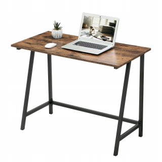 Kancelársky stôl - Priemyselný podkrovie Desk Black Aged Top