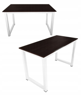 Kancelársky stôl - Loft Desk Moderné kovové nohy hnedé 60x120cm