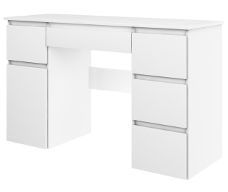Písací stôl pre mládež - Megan's Desk s bielym veľkým školským zásuvkám skrinky